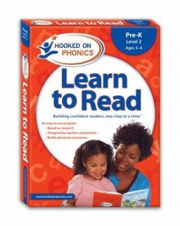 Learn to Read Pre K Level 2 by Hooked on Phonics (2009, Hardcover 