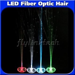 Multicolor Led fiber Optic Hair Light up on Glow for Luxy Club Bars 