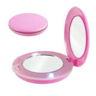 Lighted 3X Magnified Compact Personal Makeup Mirror   2 Mirrors LED 