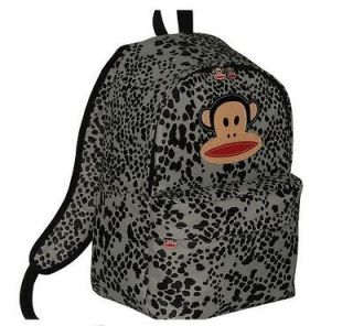   FRANK GREY LEOPARD PRINT BACKPACK RUCKSACK SCHOOL BAG NEW WITH TAGS