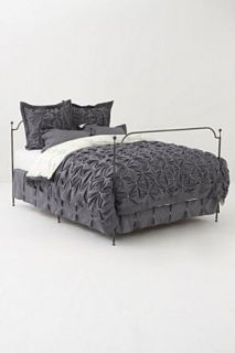   Chambray Crowned Crane Duvet Cover, Queen Size, Duvet Cover ONLY