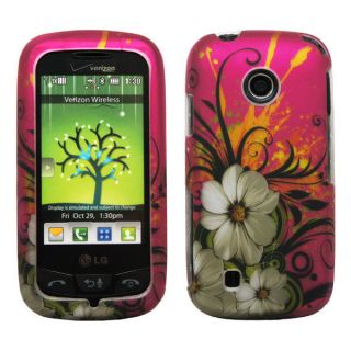   Green Vine Hard Plastic Cover Protector Case   LG Cosmos Touch VN270