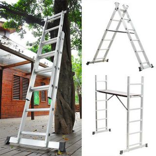  Folding Step Ladder Multi Purpose Scaffold Platform Extension Loft