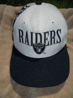   RAIDERS White/Black SNAPBACK Hat Cap NFL Football NWA Los Angeles