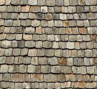 LULUS Old Brown Wood Roof Shingles Sheet 8x8 HO Scale NEW #4310