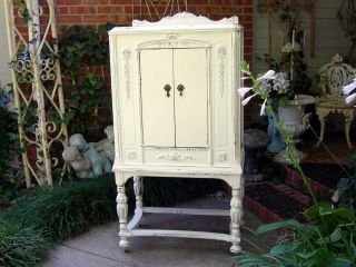 OMG Shabby Old Mini ARMOIRE CABINET Chic French Dresser Furniture 