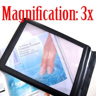   Page 3x Magnifier Sheet LARGE Magnifying Glass Book Reading Aid Lens