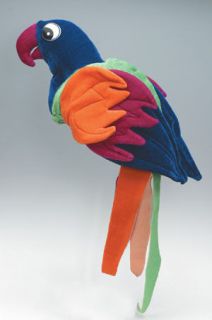 ADULT PARROT HAT FUNNY WILD TROPICAL BIRD MACAW PARROT COSTUME HAT 