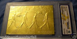   23Kt Gold Card Abbey Road London Album Music World Famous London UK