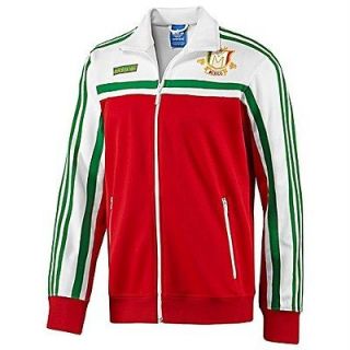 Adidas Originals Mexico Track Top Jacket Large L WHITE Light Scarlet 