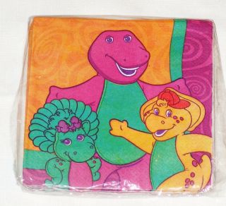 NEW BARNEY BABY BOP 16 LUNCH NAPKINS PARTY SUPPLIES~