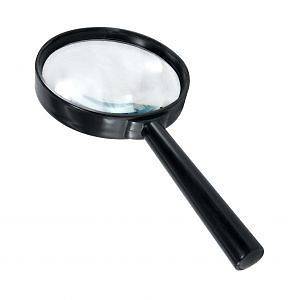 Magnifying Glass Magnifier w Black Handle x3