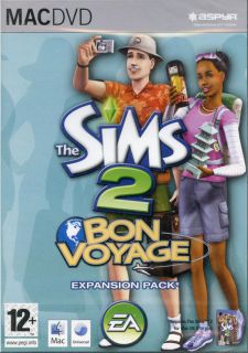The Sims 2 Bon Voyage Exp pack Mac OS 10.4.10 New & Sealed