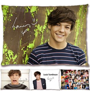 Louis Tomlinson [1D   One Direction] PrePrinted Autograph Pillow Case 
