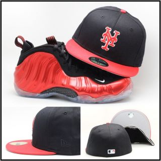 New Era New York Mets Custom Fitted Hat Designed For Air Foamposite 
