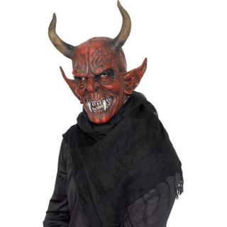 Adult Mens Devil Demon Mask Smiffys Fancy Dress Costume