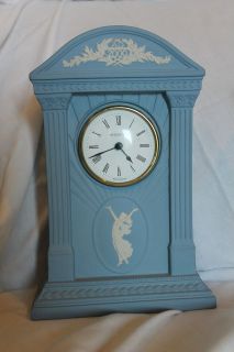 WEDGWOOD Jasperware Blue Clock Tall Millenium Limited Edition 2000