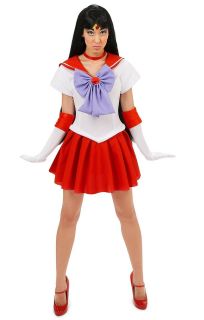 Sailor Moon Sailor Mars Super Hero Sexy Halloween Fancy Dress Costume