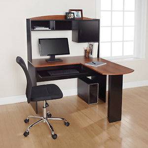 Shaped Desk w/Hutch 4 Student Home Office Computer Laptop Choose 