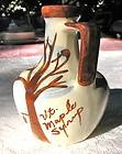 Small Ceramic Pottery Vermont Maple Syrup Jug Pitcher Hand Painted 