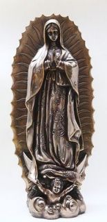 19H LADY GUADALUPE MADONNA VIRGIN MARY STATUE CATHOLIC CHRISTIAN HOME 