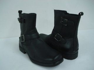 NEW Mens Leather Lining Motorcycle Boots Casual Zipper Buckle SZ 6.5 