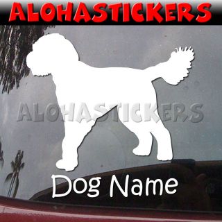   GOLDENDOODLE DOG Breed Personalize Car Vinyl Decal Window Sticker B459