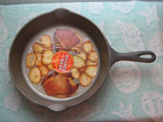 NOS Wagner Ware #8 cast iron skillet original paper label country 