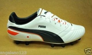 PUMA Esito Finale I FG Futbol Soccer Cleats Shoes White Black Men Size 