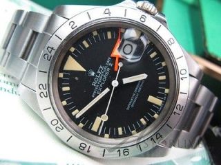   Rolex Explorer II Stainless Date Watch Ref 1655 Boxes Paper UNWORN