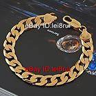 Mens 14K Yellow Gold Filled GF Bracelet 9 Curb Chain Link 12mm Width 