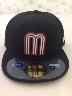 NEW ERA 5950 AUTHENTIC FITTED MEXICO WORLD BASEBALL CLASSIC CAP BLACK
