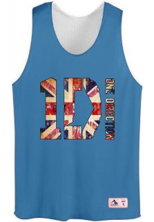 one direction pinnies mesh jersey I LOVE ONE DIRECTION HARRY tank top 