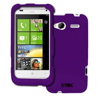 EMPIRE Hard Rubberized Purple Case Cover for HTC Radar 4G