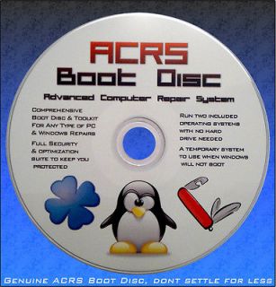   Boot Repair System CD + Recovery Disk for Windows 7, 8, XP, VISTA