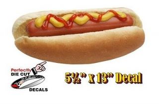 Ketchup Hot Dog 5.5x13 Decal Sign for Hot Dog Cart or Concession 