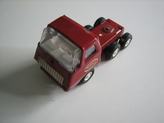 VINTAGE Mini Tonka Red Semi Tractor Truck Metal Pressed Steel 1970s
