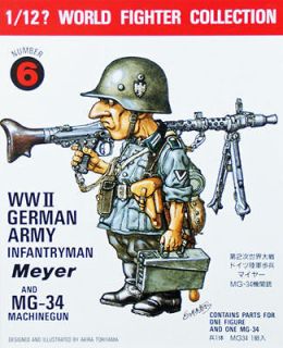 Fine Molds FT6 German Army Infantryman Soldier 1/12 scale kit