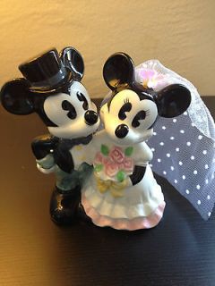 Disney China Mickey & Minnie Porcelain Wedding Cake Topper