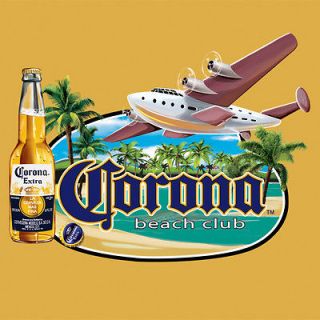   Beach Club T Shirt S M L XL 2XL Beer Flying Airplane Island Tropics