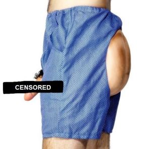   Fancy Dress Bum & Willy Shorts Blue Joke Comedy 1st Class Postage New
