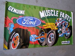 Nice New Ford Muscle Parts Vinyl Banner 4x2