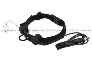 Tactical Throat Mic Headset (Black) 02246