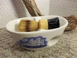 Vintage Fuller Brush Shaving Cup with Ever Ready Brush ca 1950 60s