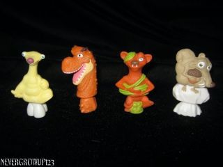   ICE AGE 3 PENCIL TOPPERS~SET OF 4~SID~SCRAT~BU​CK~MOMMA T REX~NEW