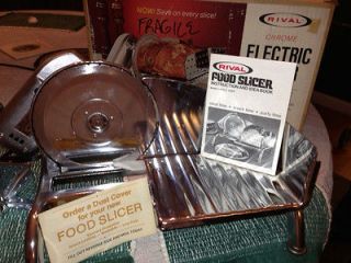 Vintage Rival Electric Meat Slicer  Excellent Condition 
