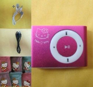 Hello Kitty Clip  player for 1G 2G 4G 8GB micro SD pink NEW P003