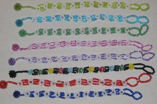 NEW Seed Bead Bracelets   Many Colors to Choose! Floral Flower Designs 