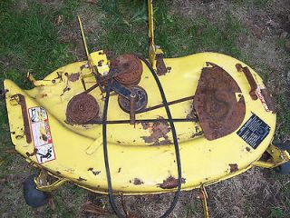 John Deere STX 38 inch yellow mower deck