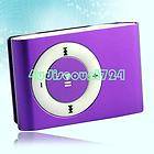  Music Player Purple Metal Clip 1GB 2GB 4GB 8GB Micro SD TF SD/TF 